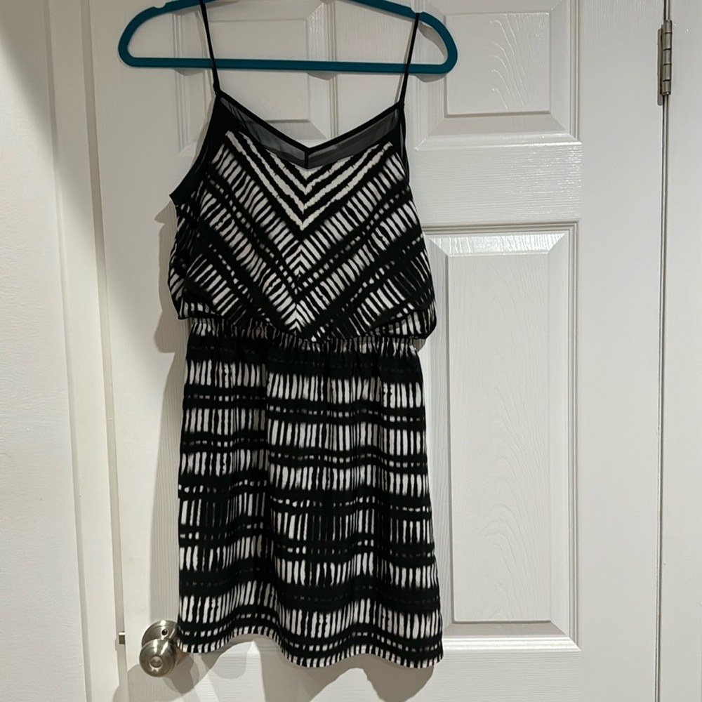 Black and white dress